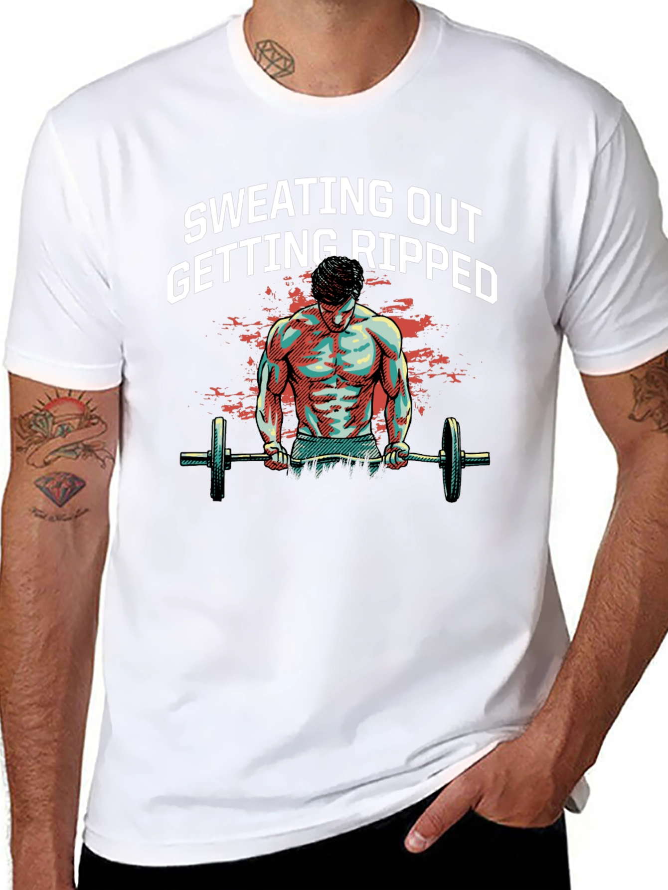 Sweating Out Getting Ripped Graphic Tee