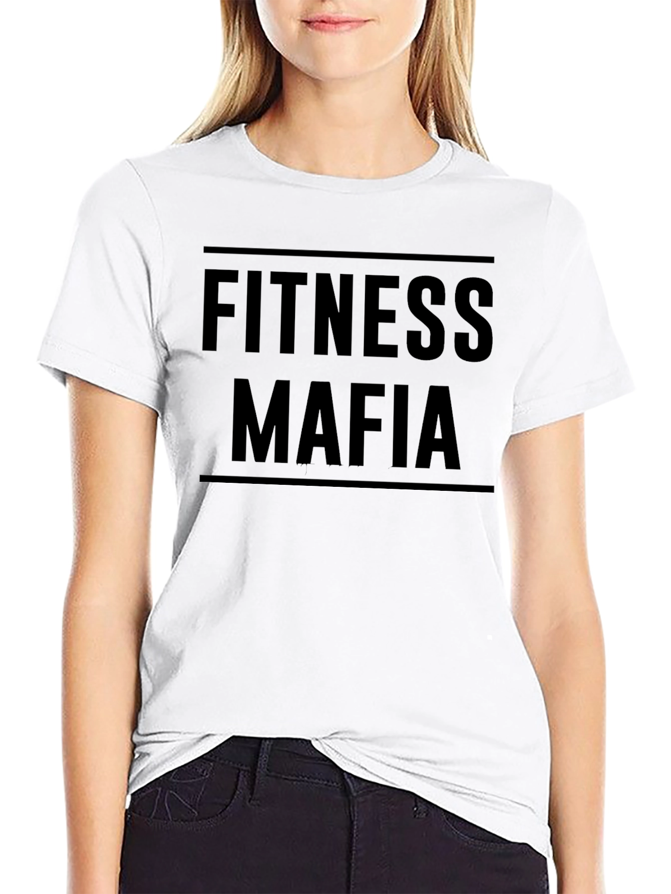 Fitness Mafia Graphic Tee - Black Gym T-Shirt