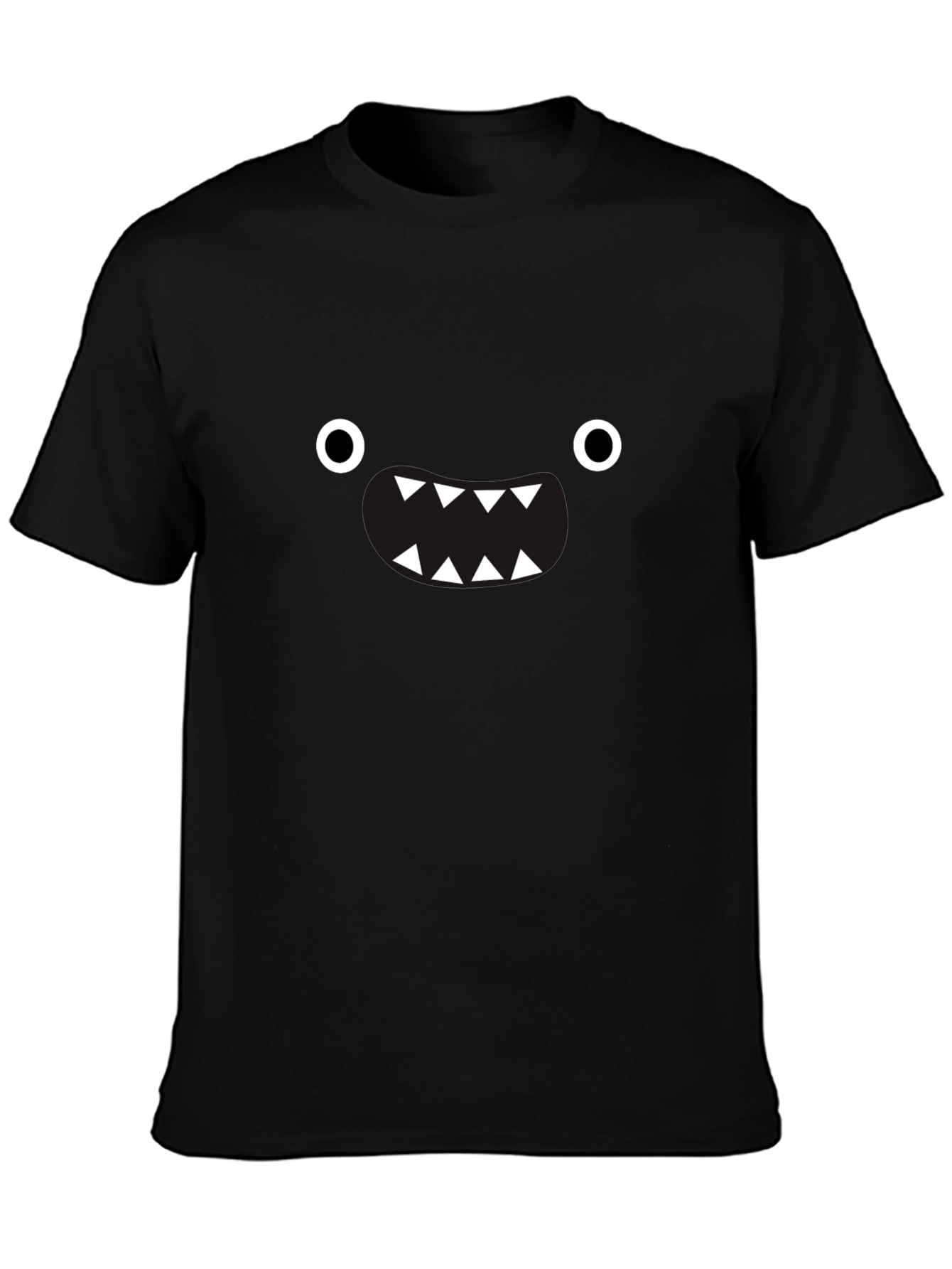 Monster Face Black T-Shirt