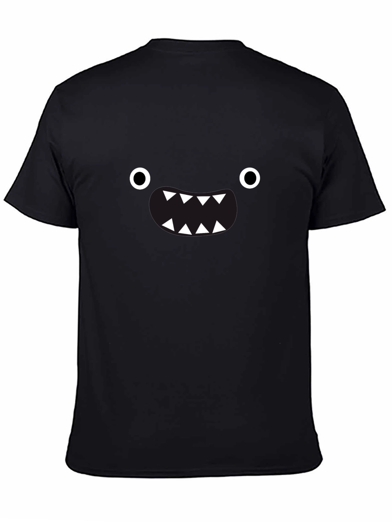 Monster Face Black T-Shirt