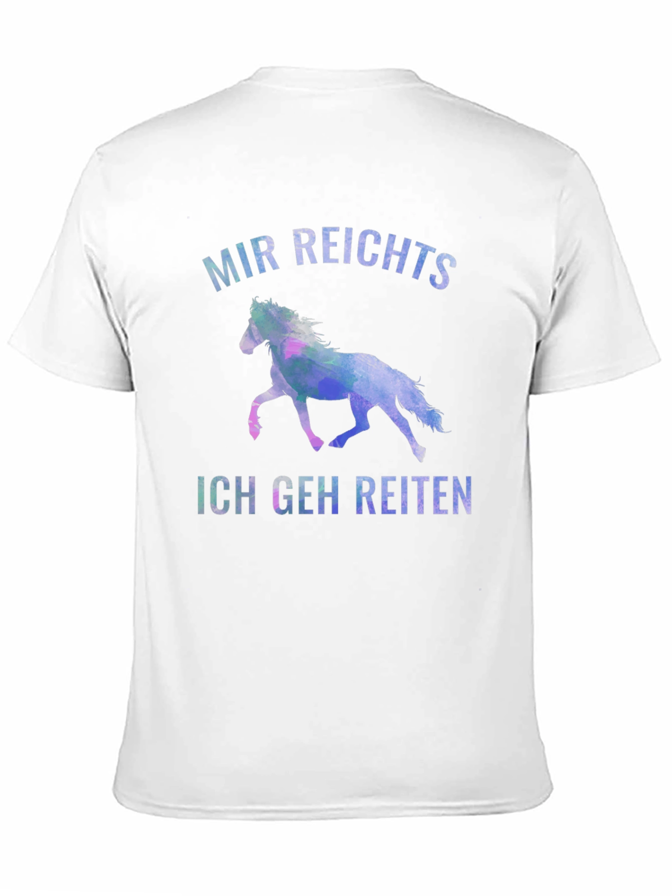 Mir Reichts Ich Geh Reiten Black T-Shirt