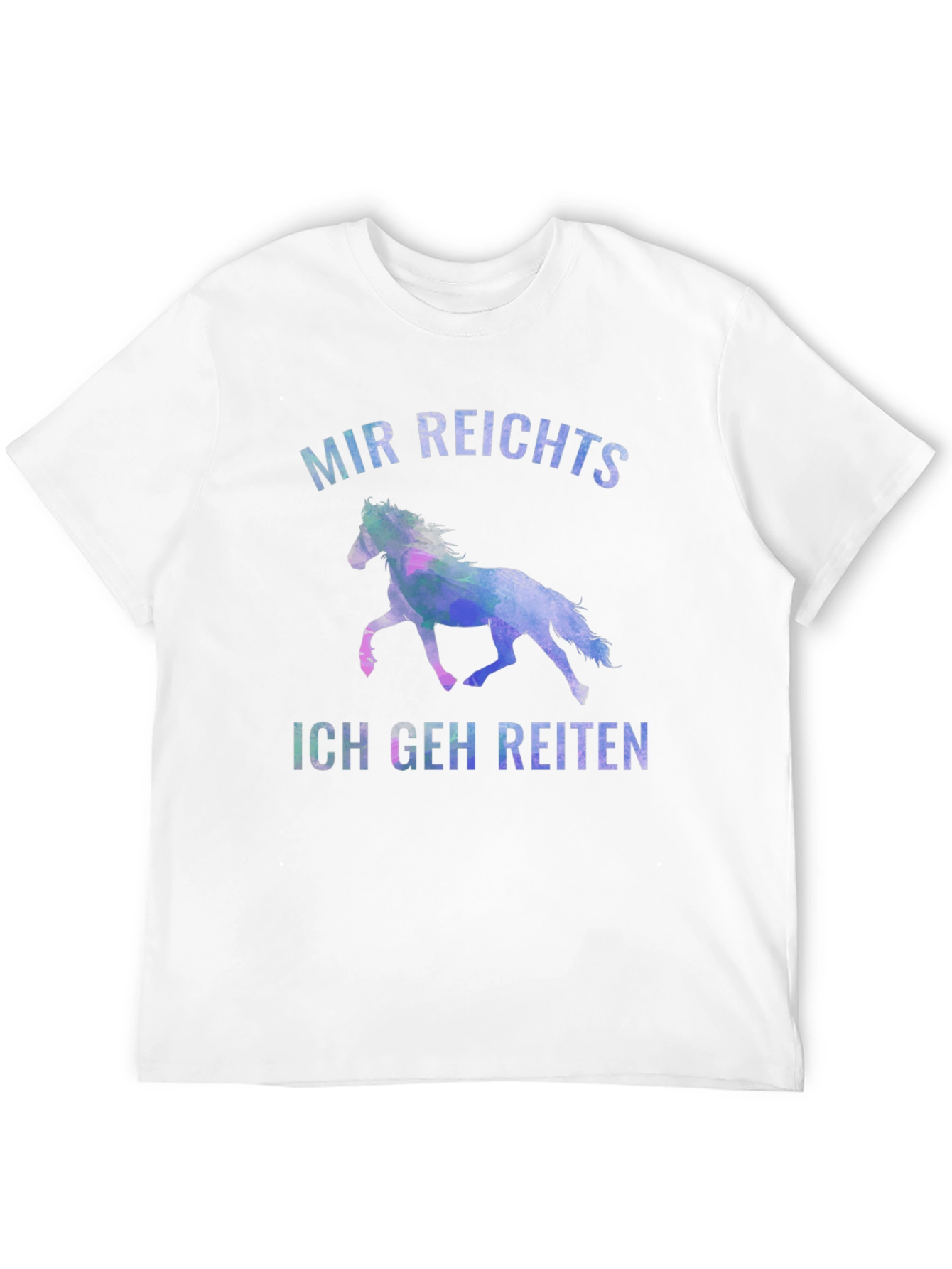 Mir Reichts Ich Geh Reiten Black T-Shirt