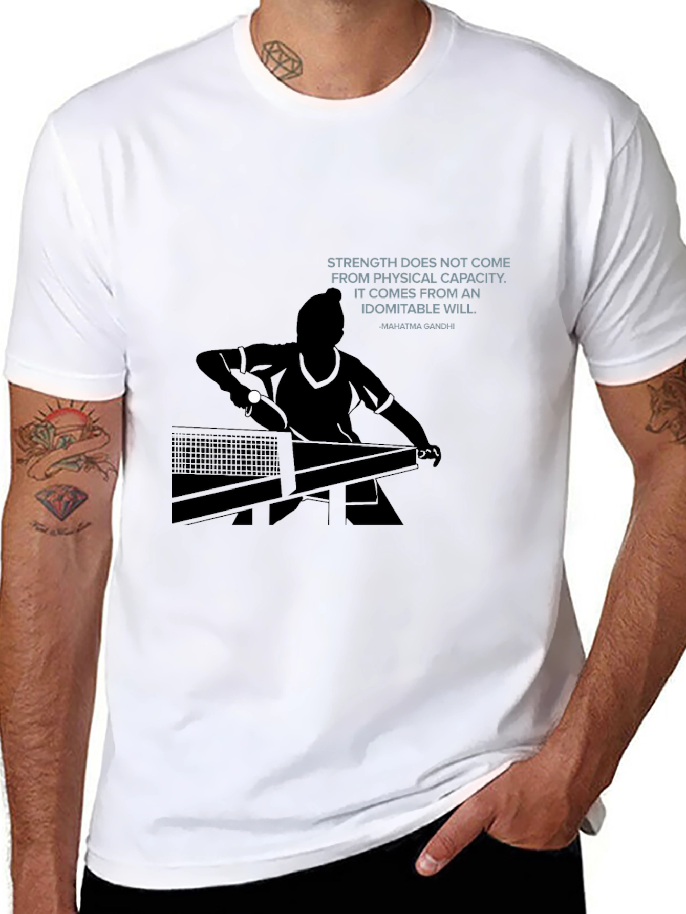 Inspirational Table Tennis Graphic Tee
