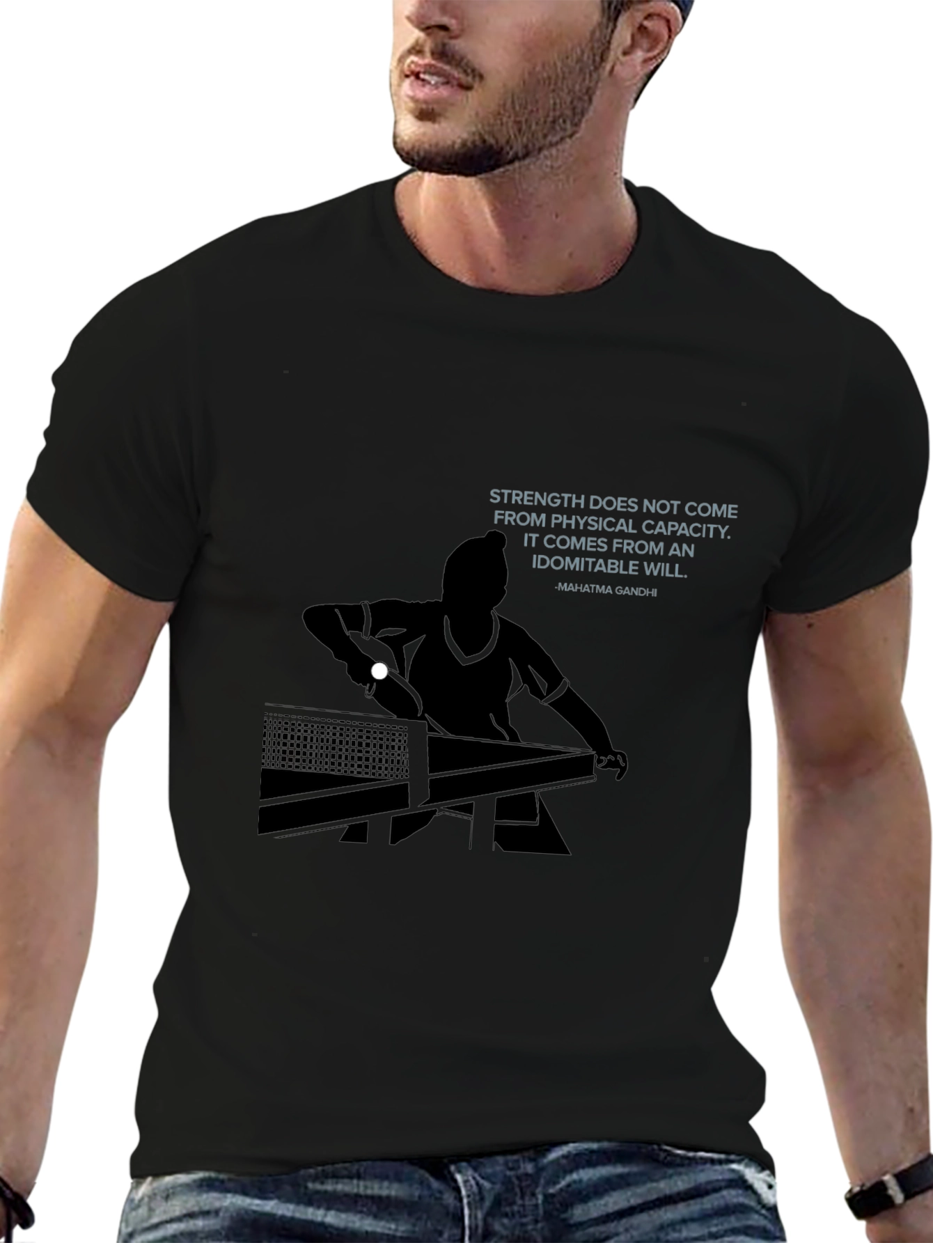Inspirational Table Tennis Graphic Tee