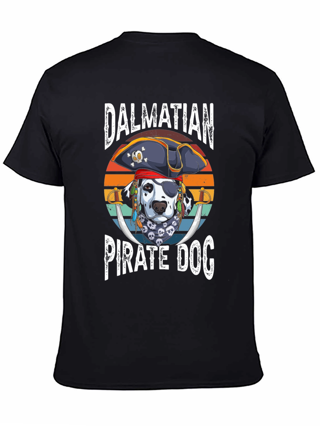 Dalmatian Pirate Dog Graphic T-Shirt