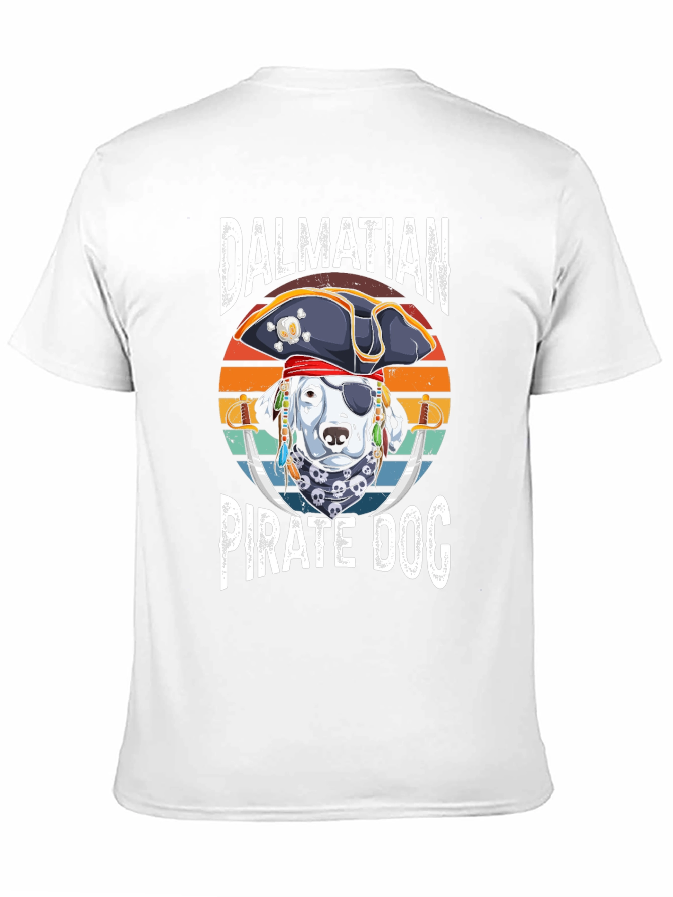 Dalmatian Pirate Dog Graphic T-Shirt