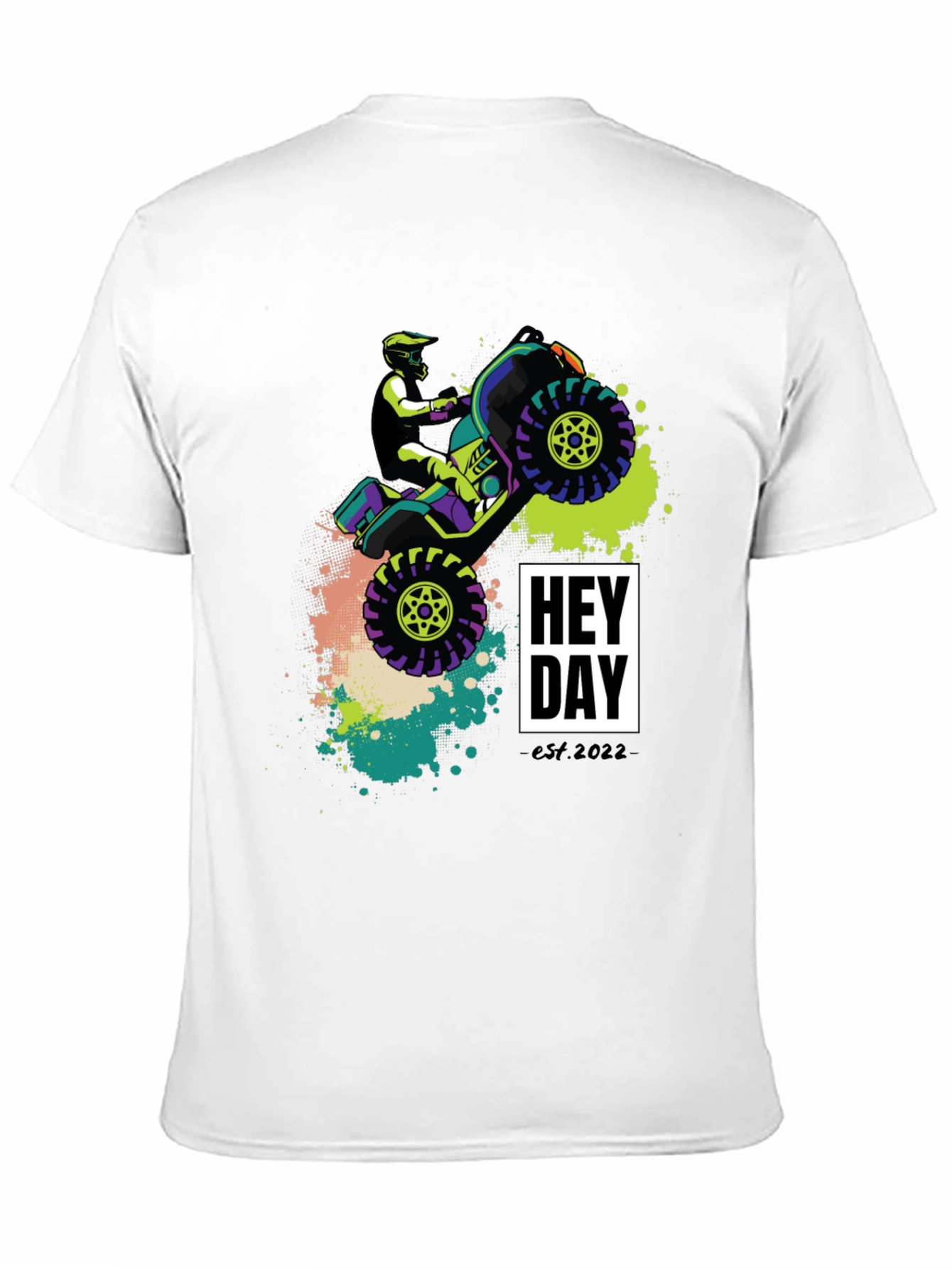 Hey Day ATV Rider Graphic Tee - Black