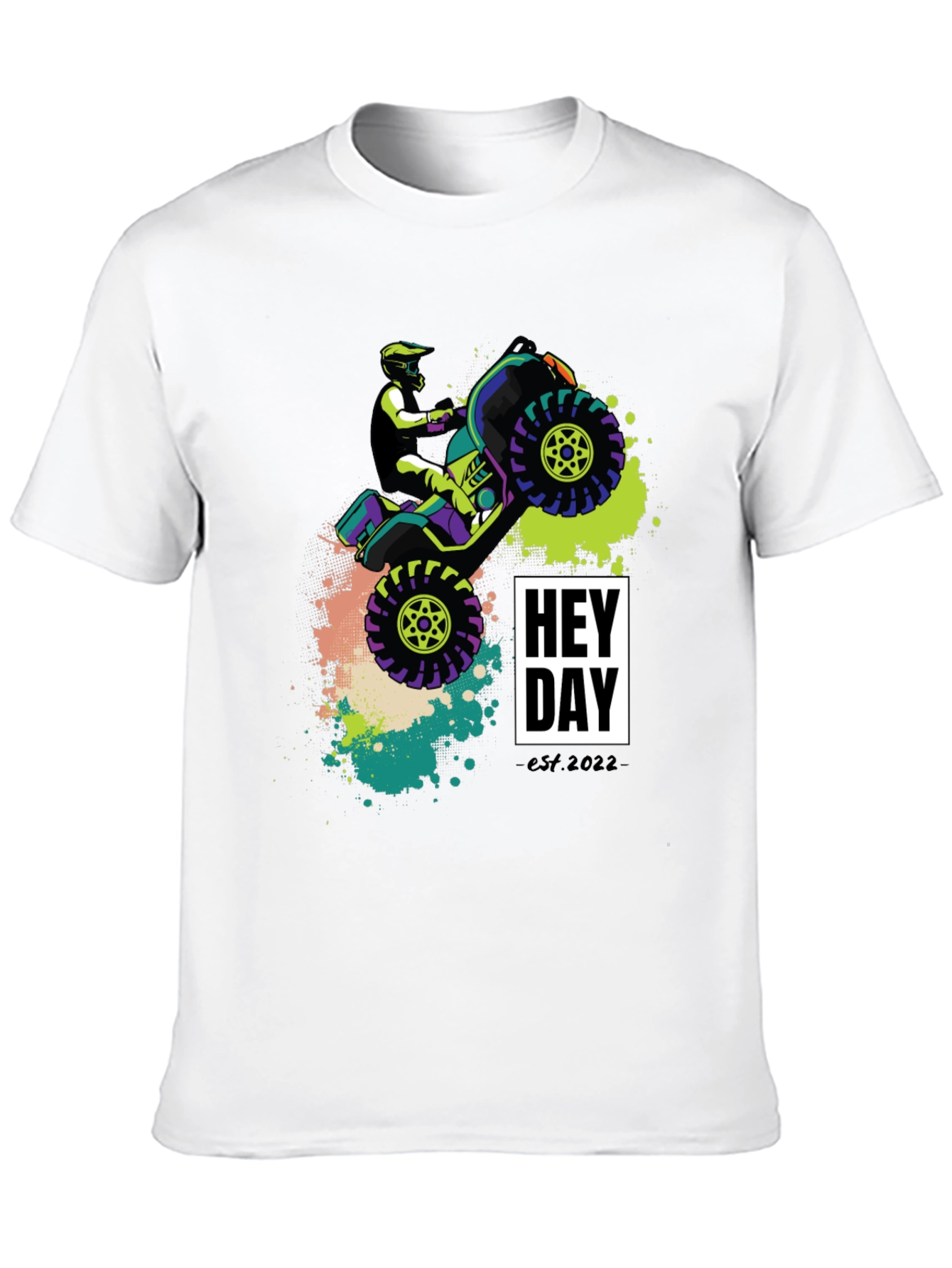 Hey Day ATV Rider Graphic Tee - Black