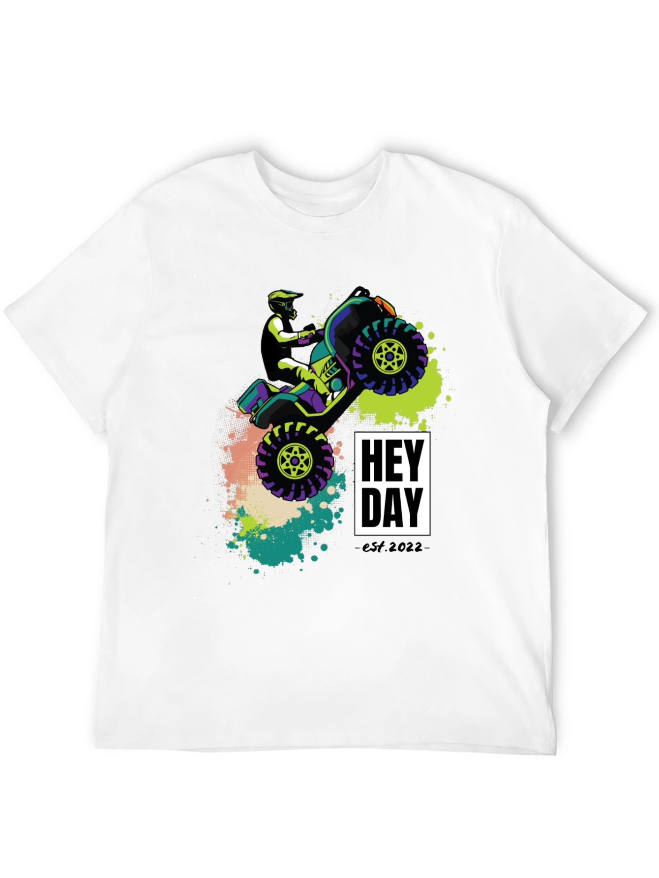 Hey Day ATV Rider Graphic Tee - Black