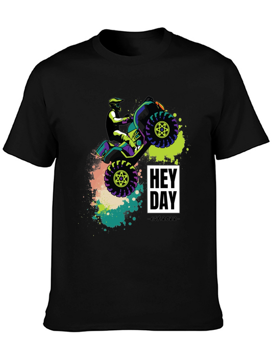 Hey Day ATV Rider Graphic Tee - Black