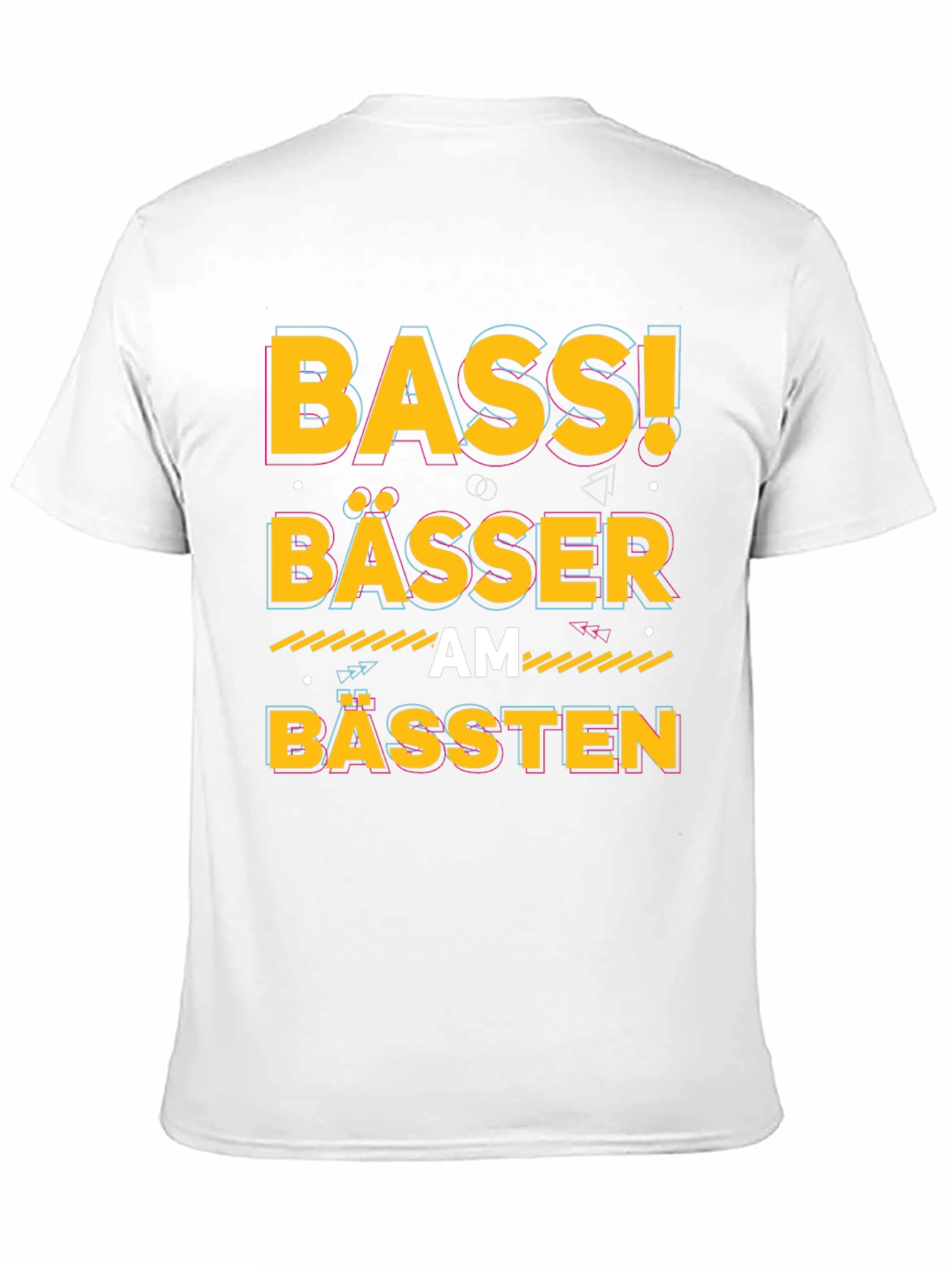 Bass! Bässer am Bässten Black Graphic T-Shirt