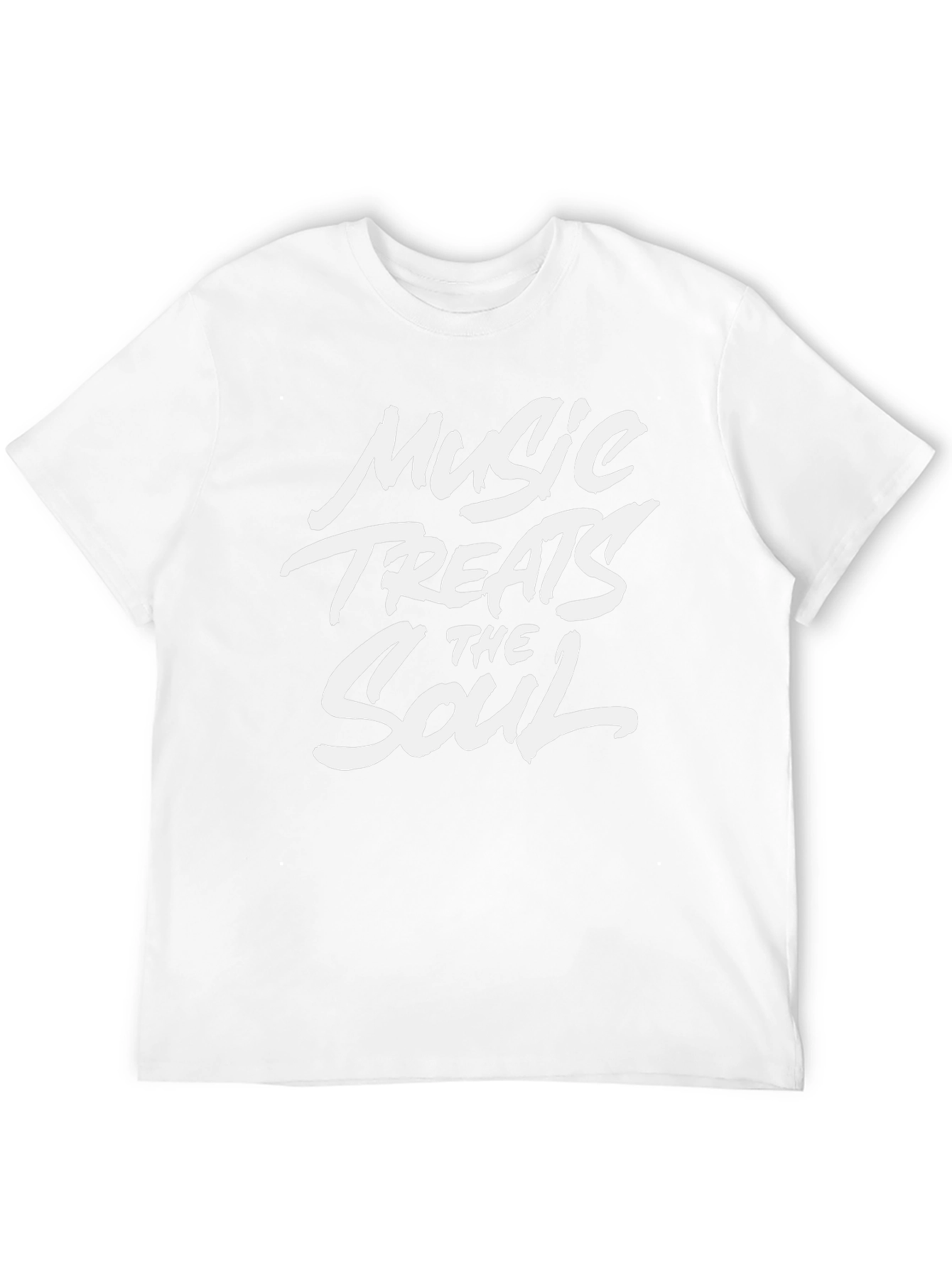 Music Treats the Soul Black Graphic T-Shirt