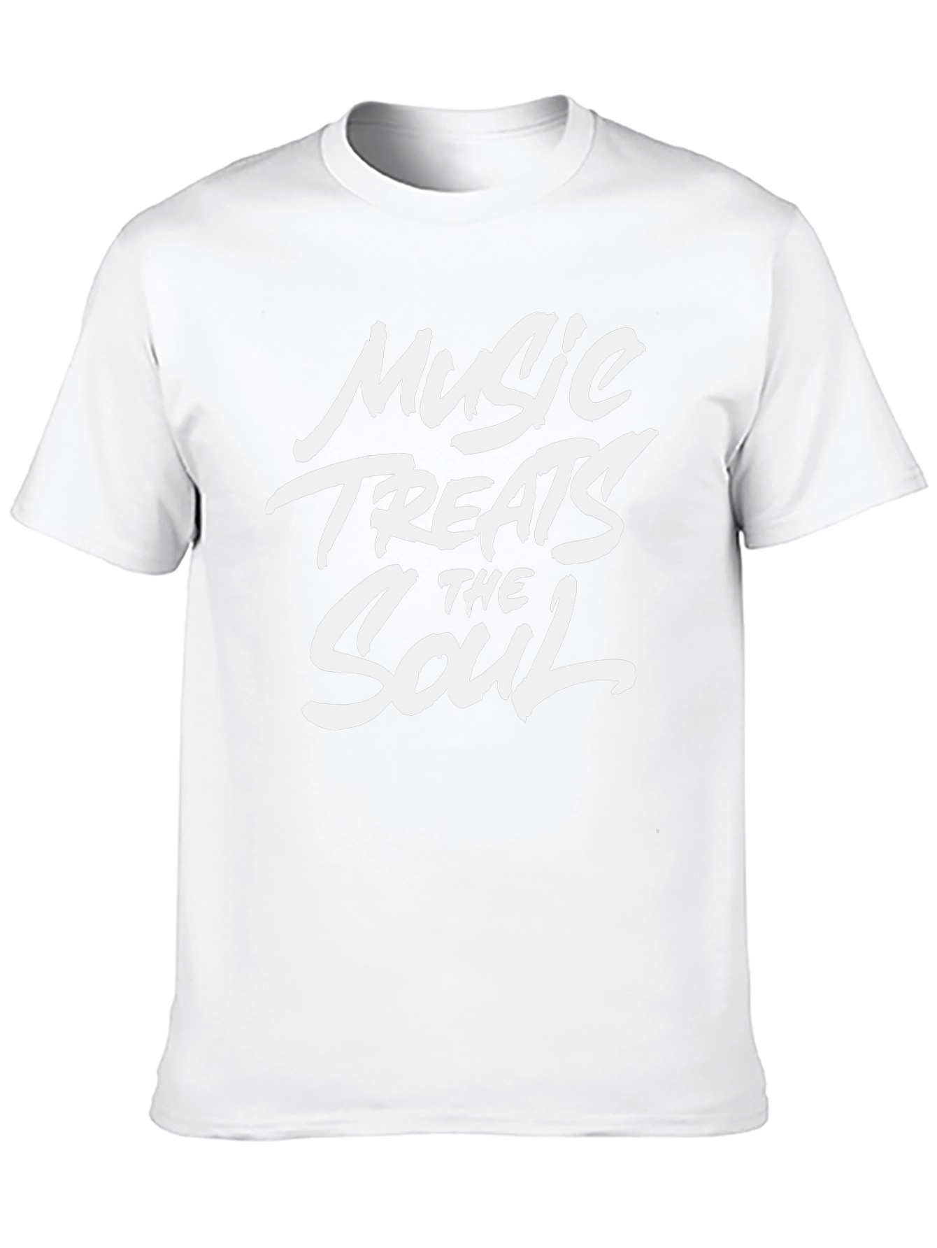 Music Treats the Soul Black Graphic T-Shirt