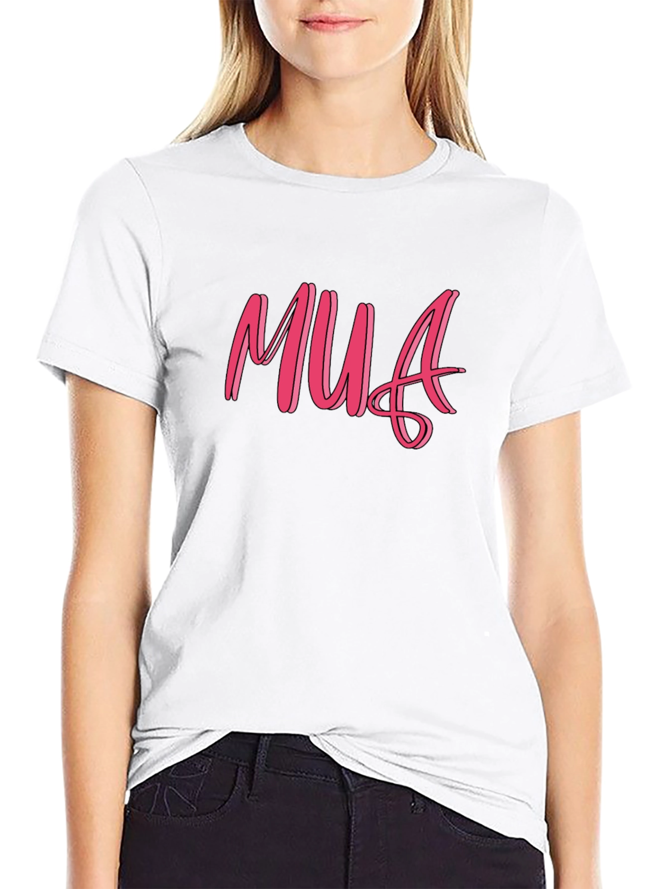 MUA Graphic Tee - Soft Black Cotton T-Shirt