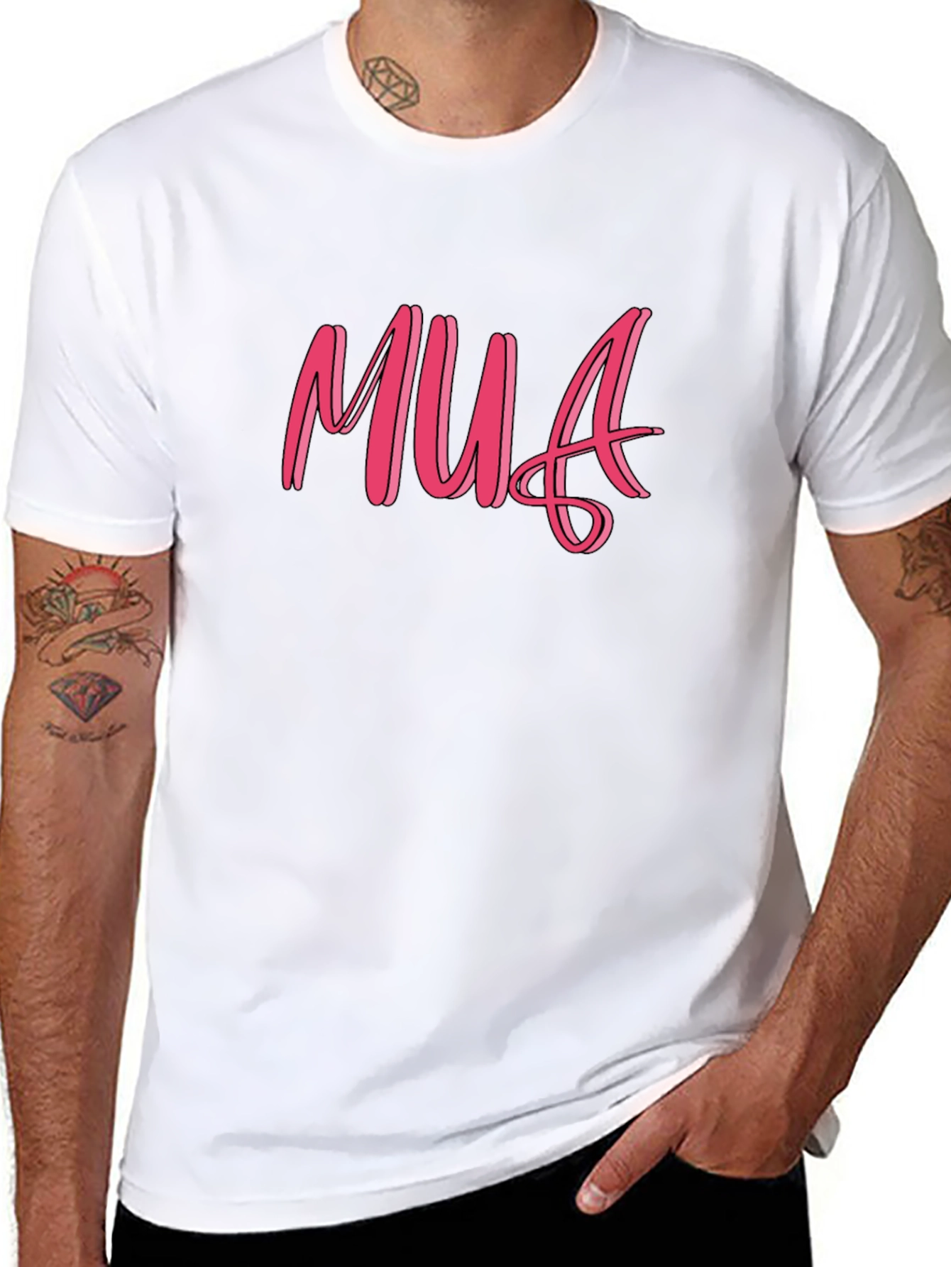 MUA Graphic Tee - Soft Black Cotton T-Shirt