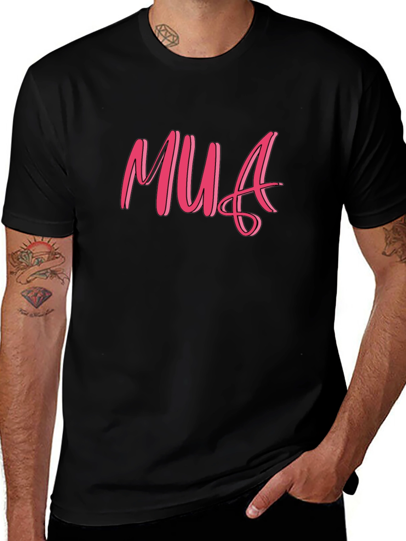 MUA Graphic Tee - Soft Black Cotton T-Shirt