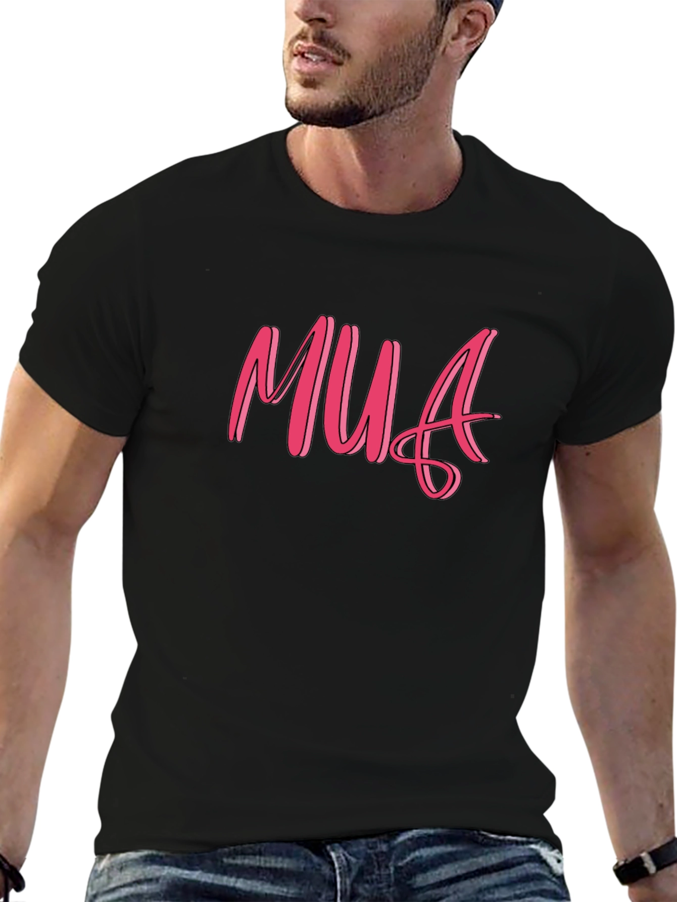 MUA Graphic Tee - Soft Black Cotton T-Shirt