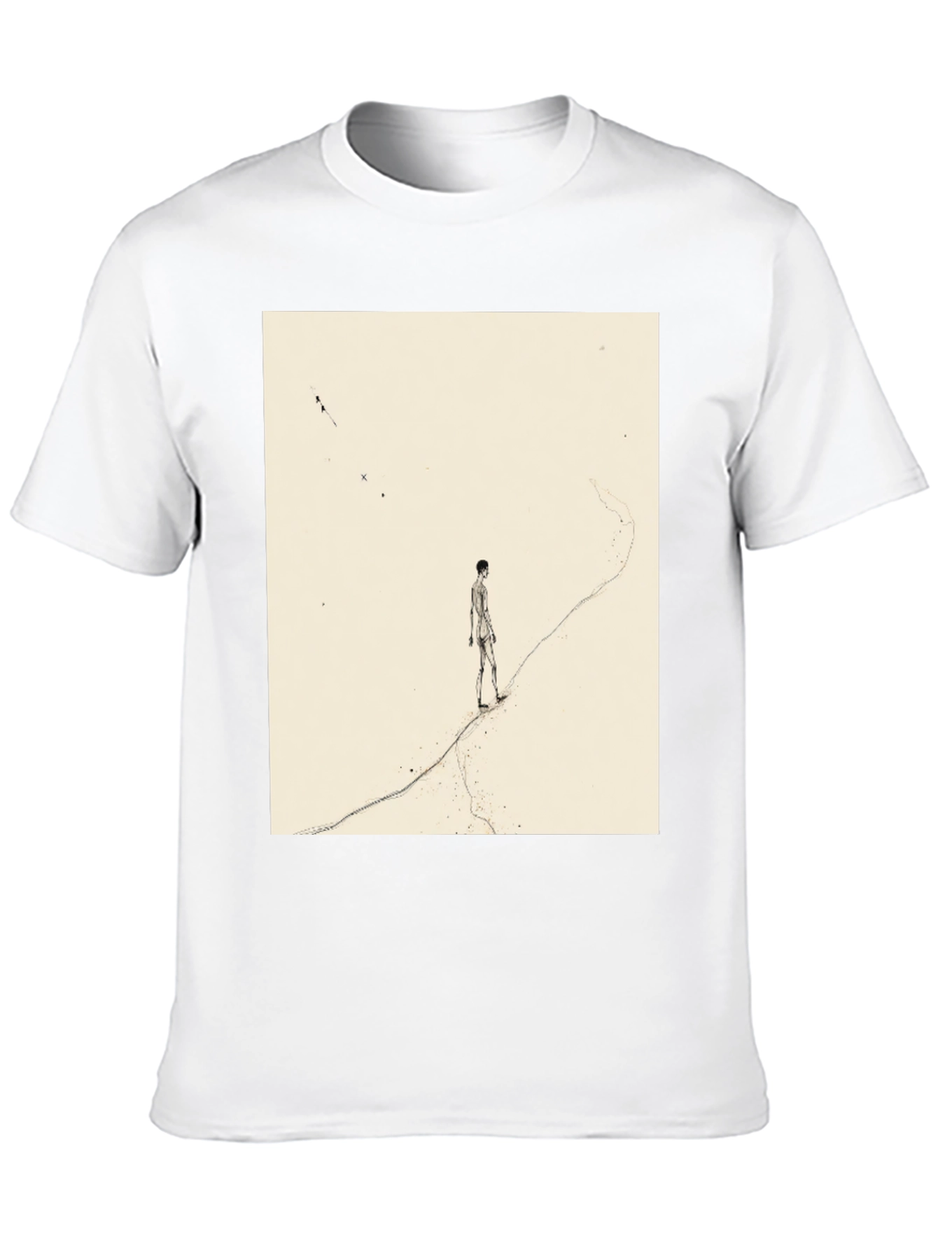 Artistic Man on a Path Graphic Tee