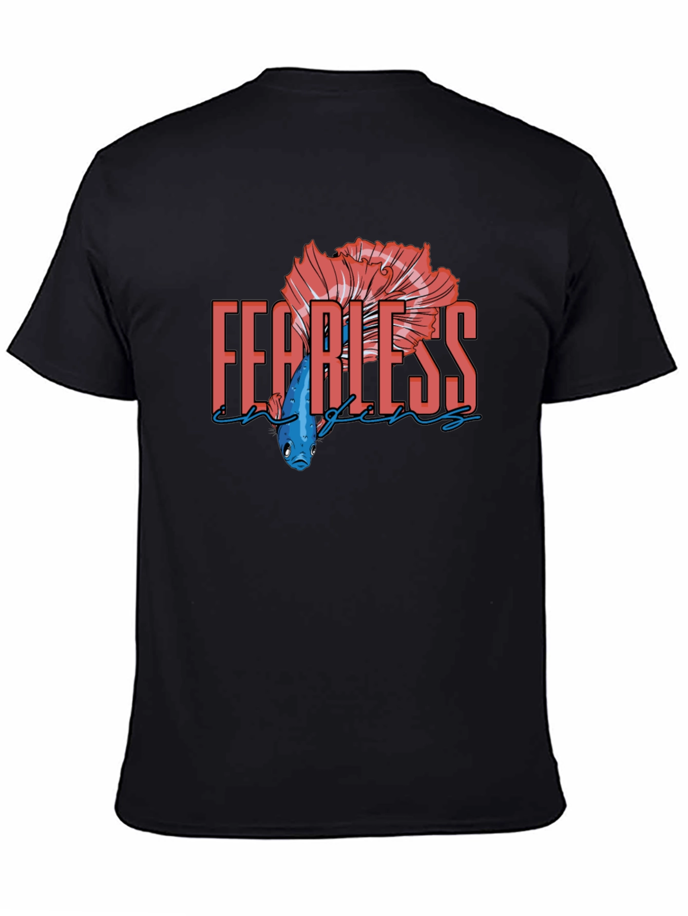 Fearless Betta Fish Graphic T-Shirt