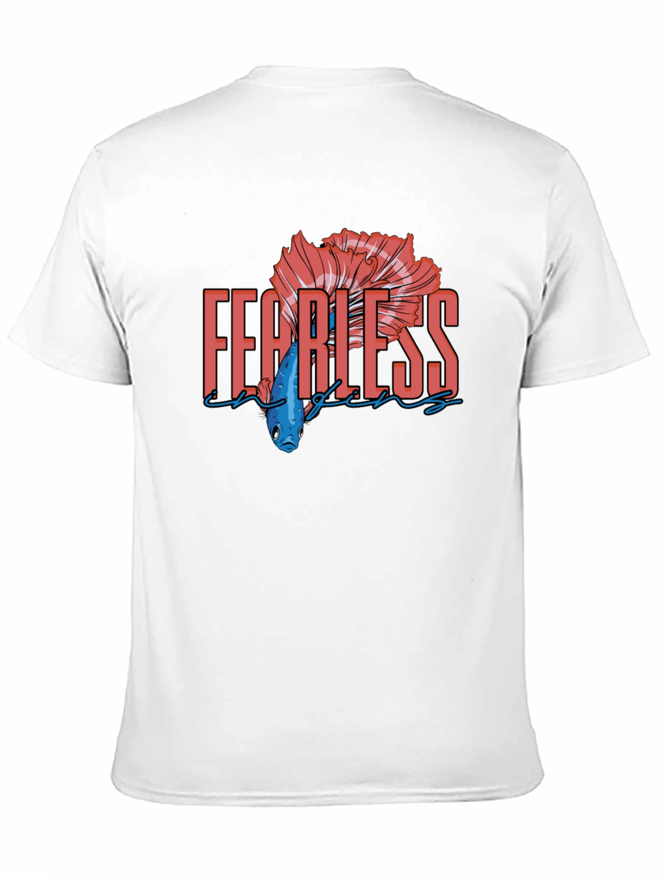 Fearless Betta Fish Graphic T-Shirt