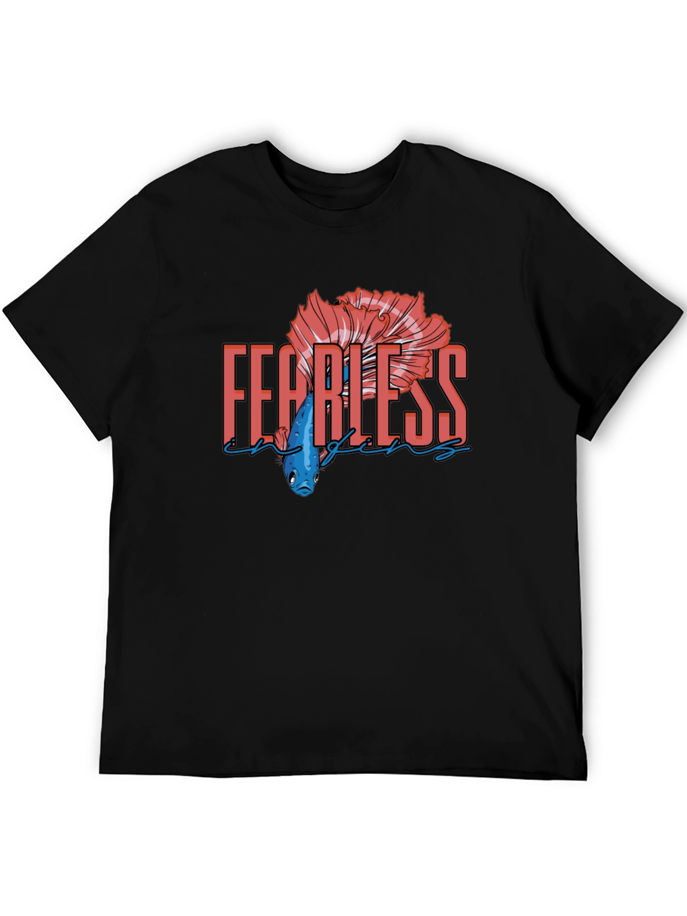 Fearless Betta Fish Graphic T-Shirt
