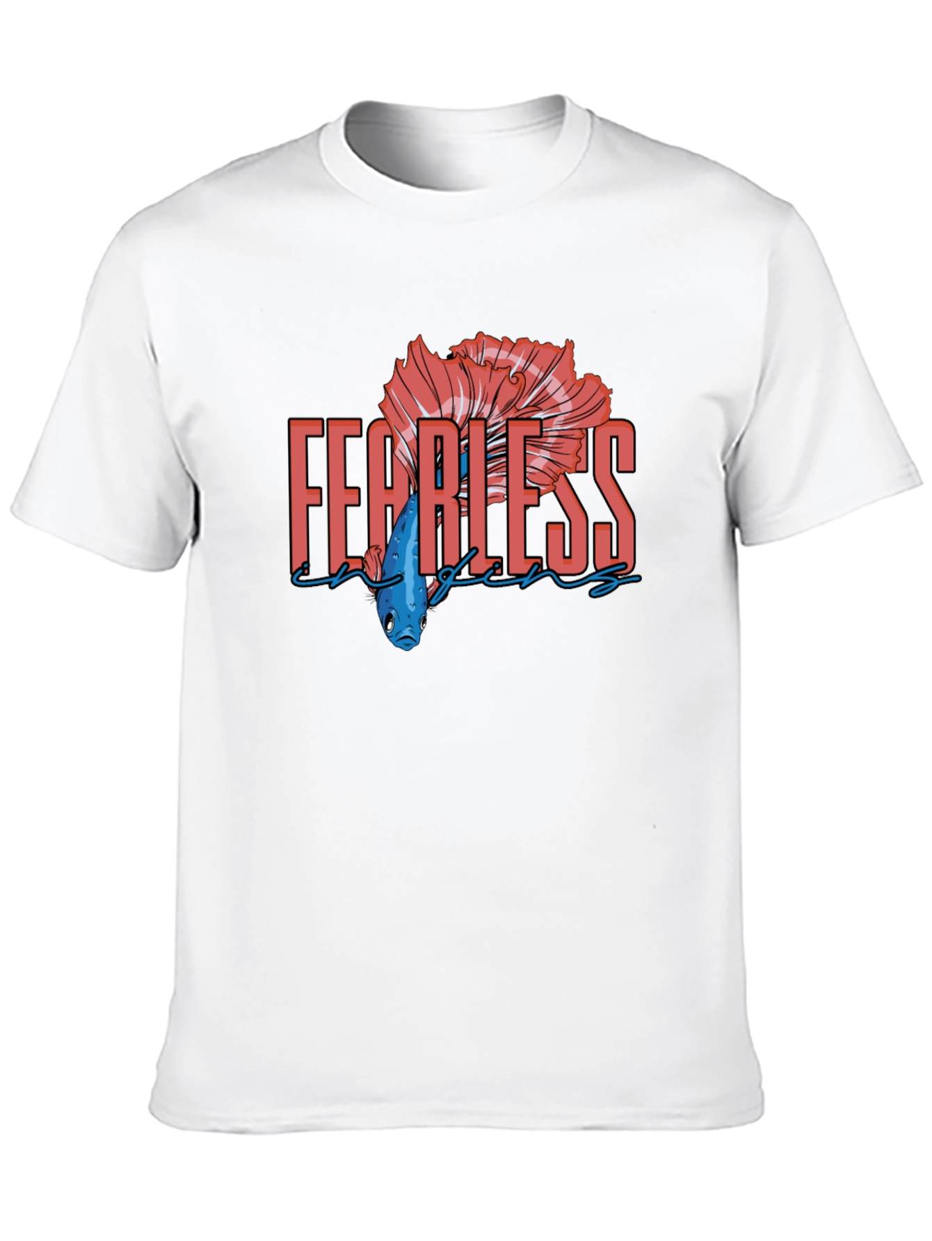 Fearless Betta Fish Graphic T-Shirt