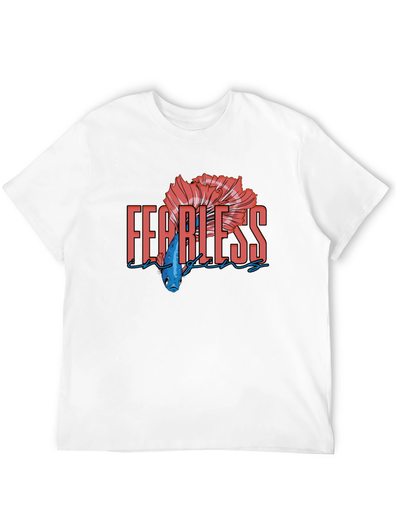 Fearless Betta Fish Graphic T-Shirt