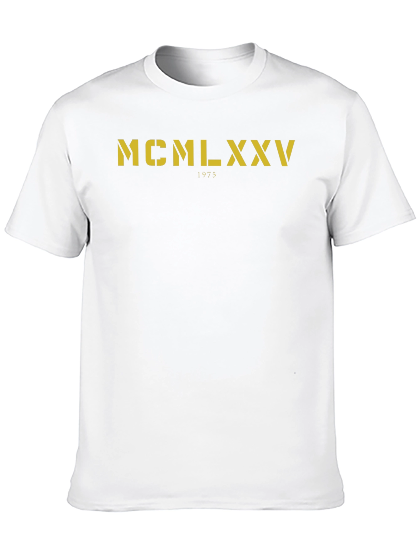 MCMLXXV 1975 Graphic Tee - Stylish Black T-Shirt