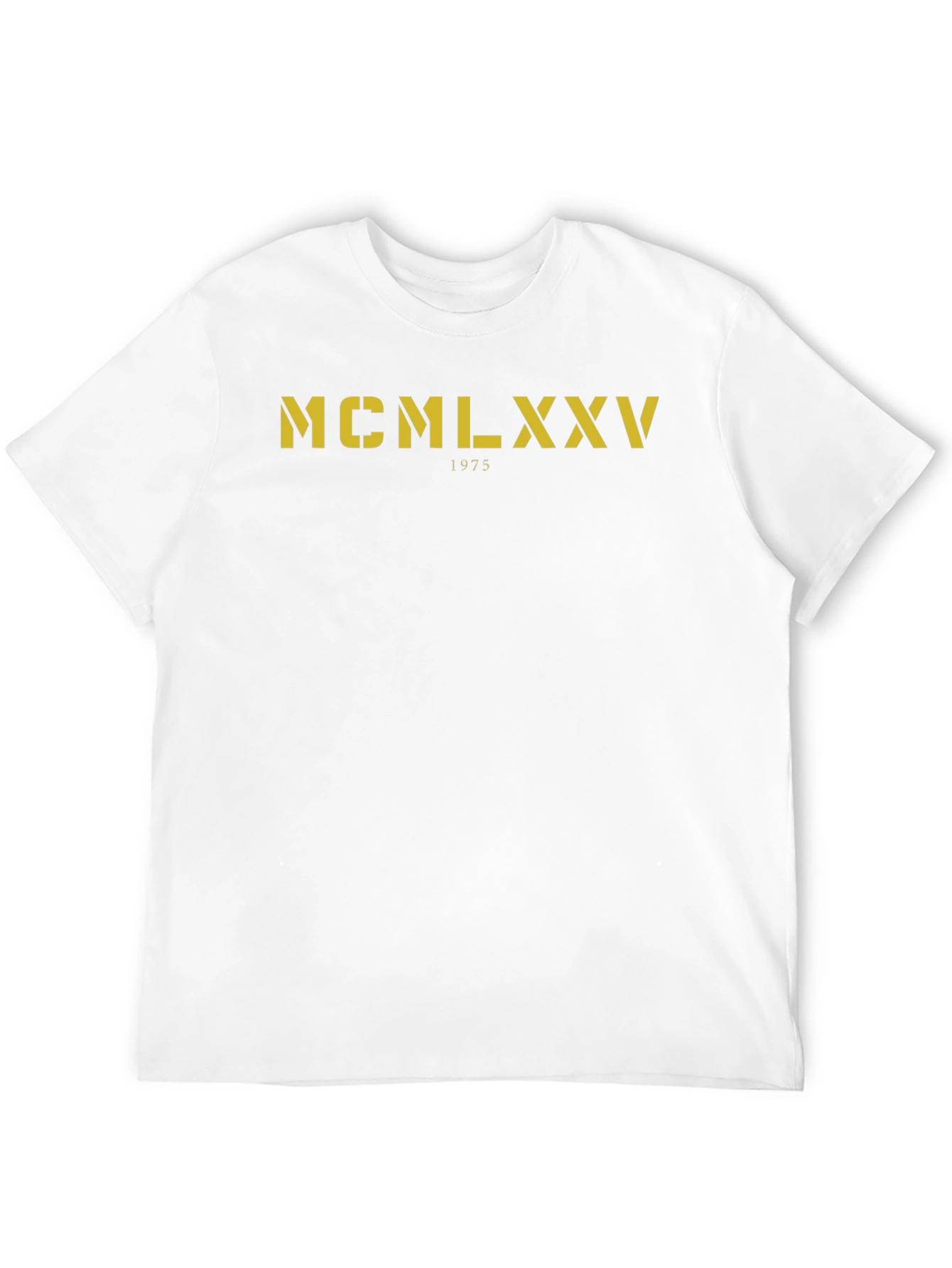 MCMLXXV 1975 Graphic Tee - Stylish Black T-Shirt
