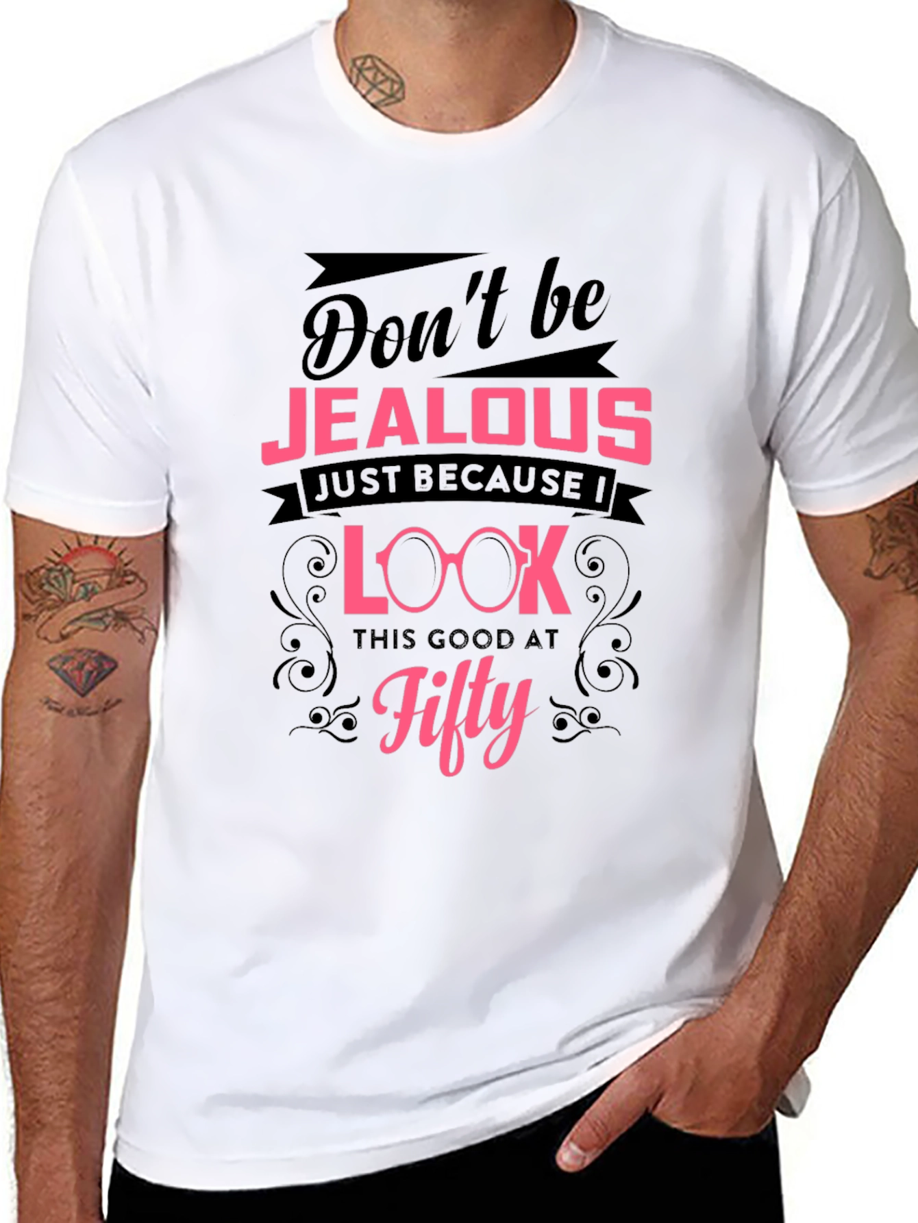 Funny 50th Birthday T-Shirt: Dont be Jealous