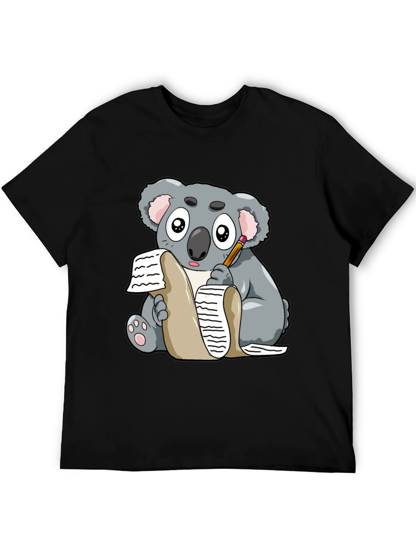 Koala Writer Graphic T-Shirt - Unisex Tee