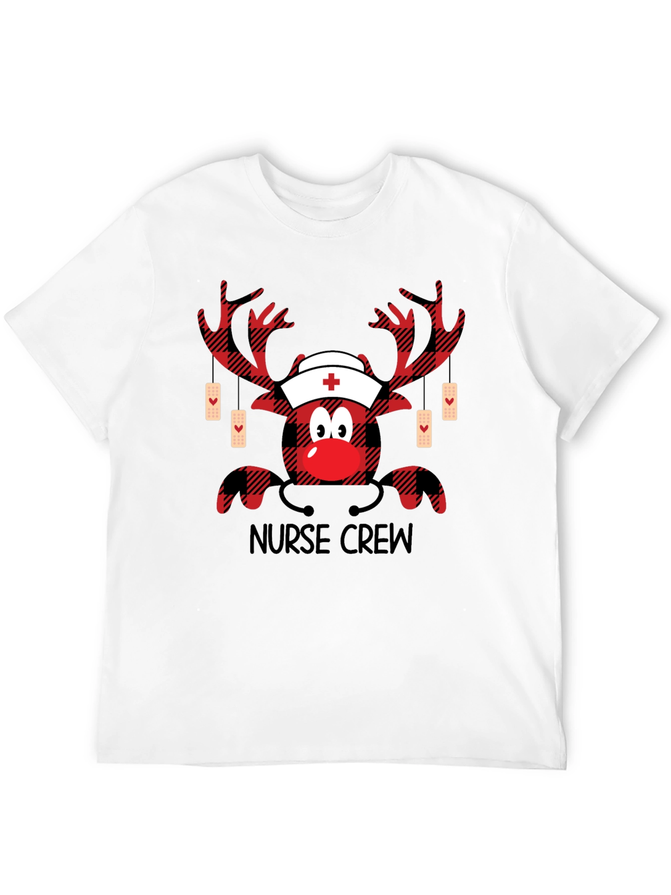 Nurse Crew Reindeer Graphic Tee