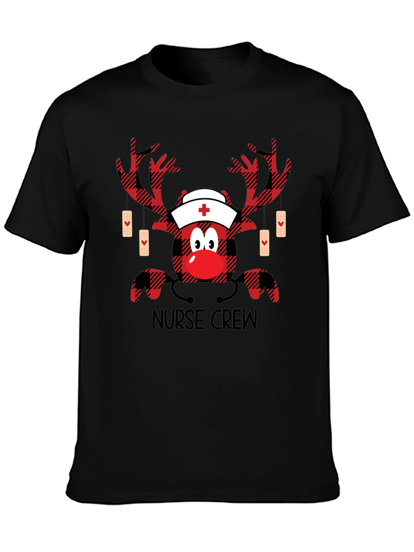 Nurse Crew Reindeer Graphic Tee
