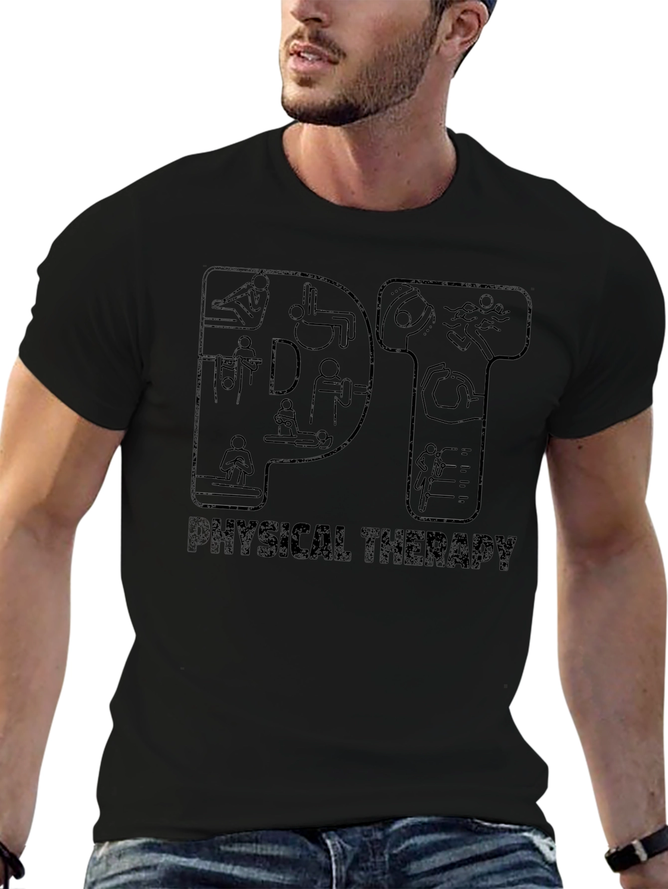 Physical Therapy Tee - Black