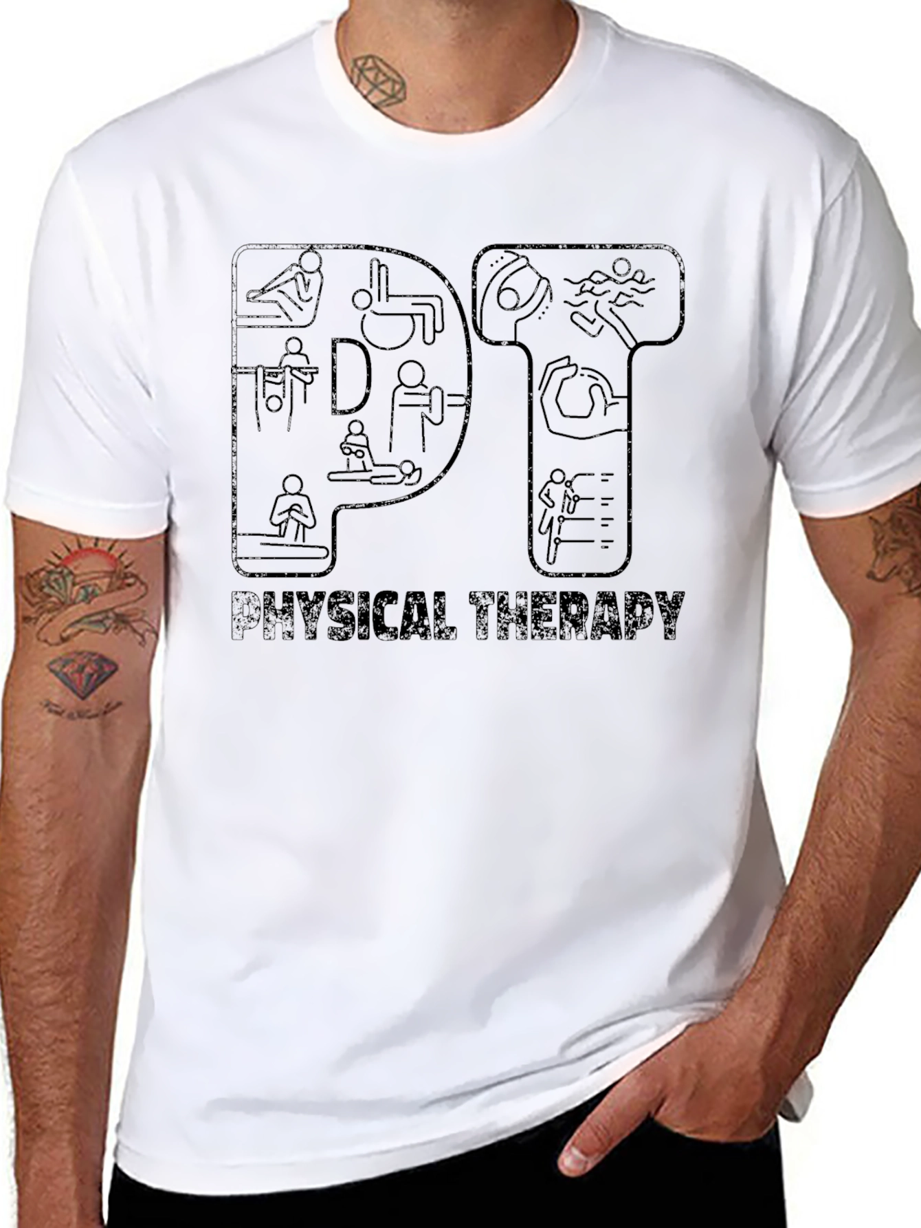 Physical Therapy Tee - Black