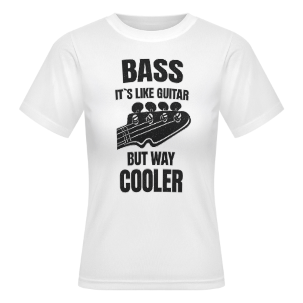 Funny Bass Guitar Graphic Tee, Music Lover Streetwear Shirt, Retro Musician T-Shirt, Oversized Casual Graphic Top, Monochrome Band Style Tee(z542)