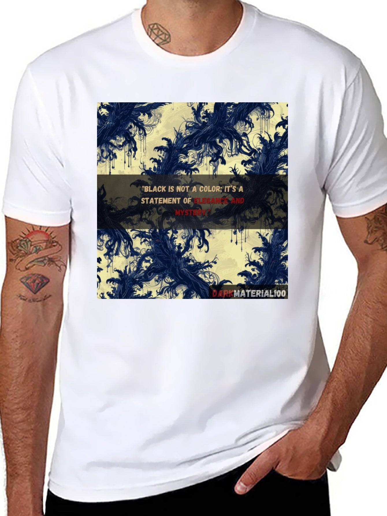 Elegant Black Graphic T-Shirt