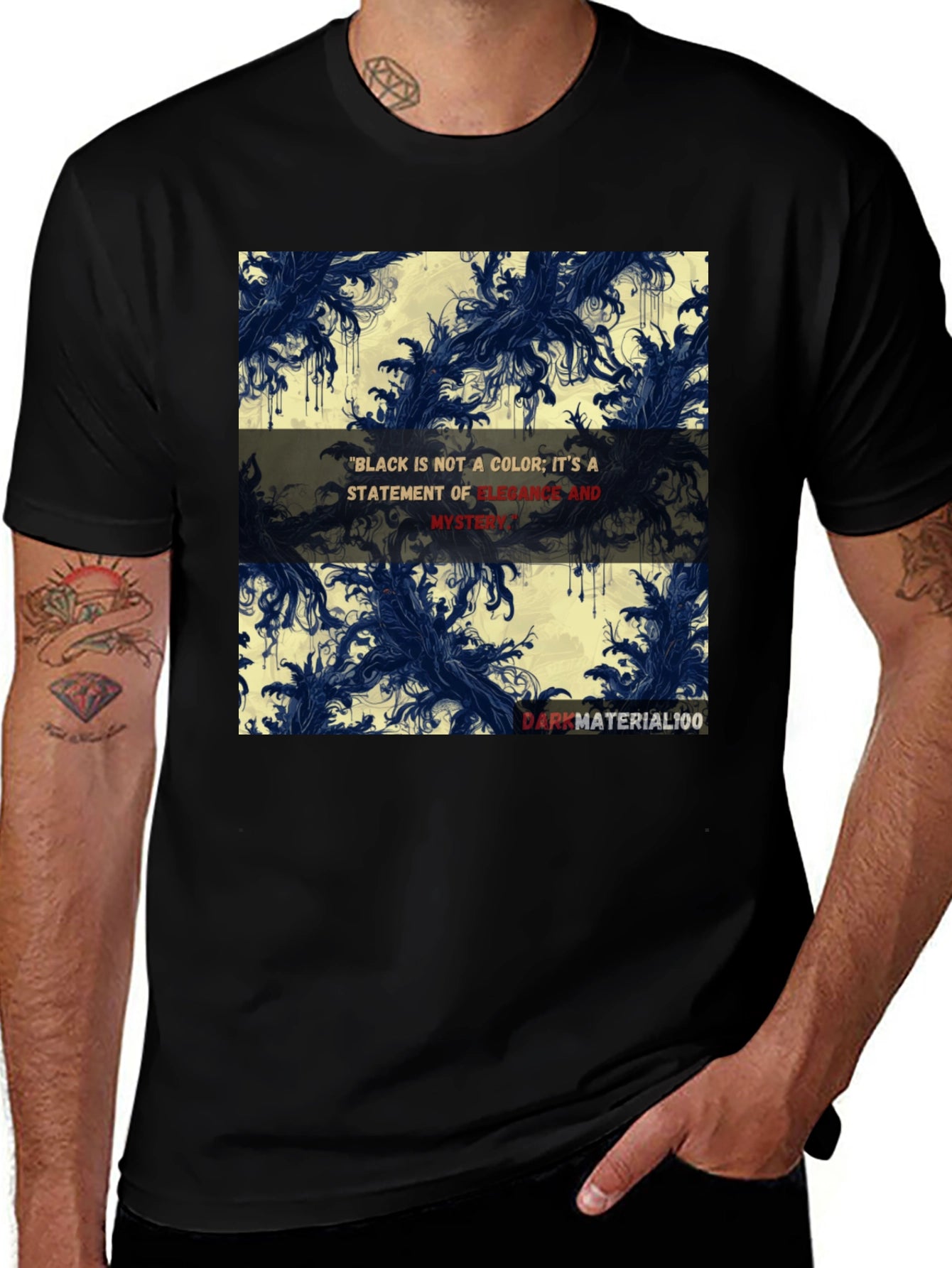 Elegant Black Graphic T-Shirt