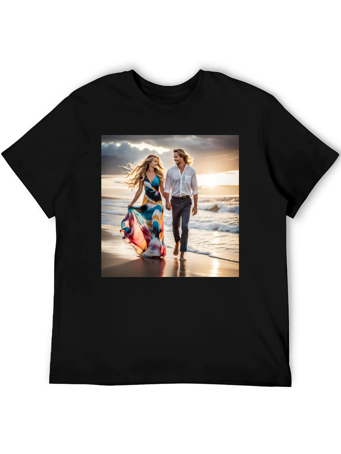 Romantic Beach Walk T-Shirt