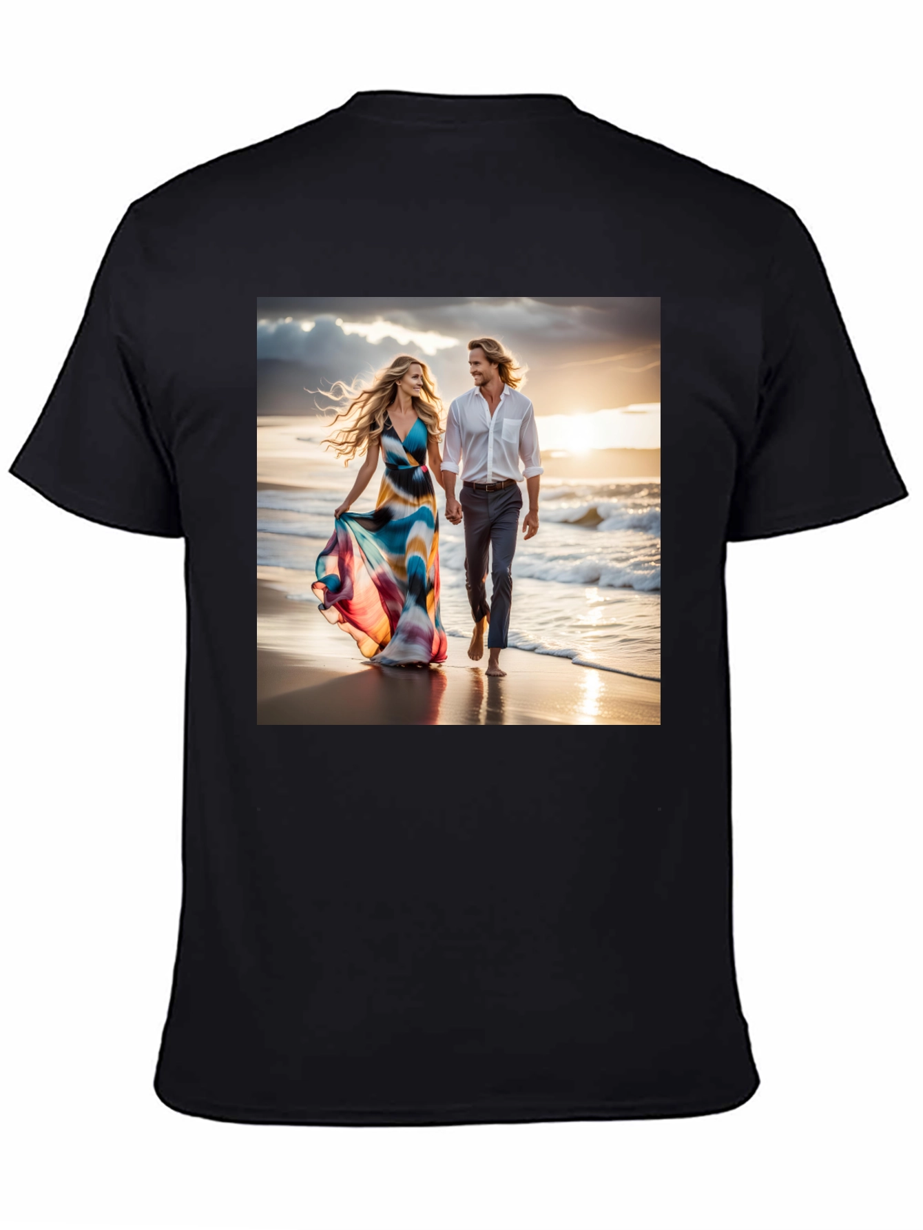 Romantic Beach Walk T-Shirt