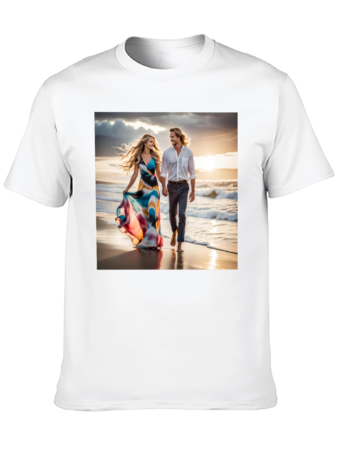 Romantic Beach Walk T-Shirt