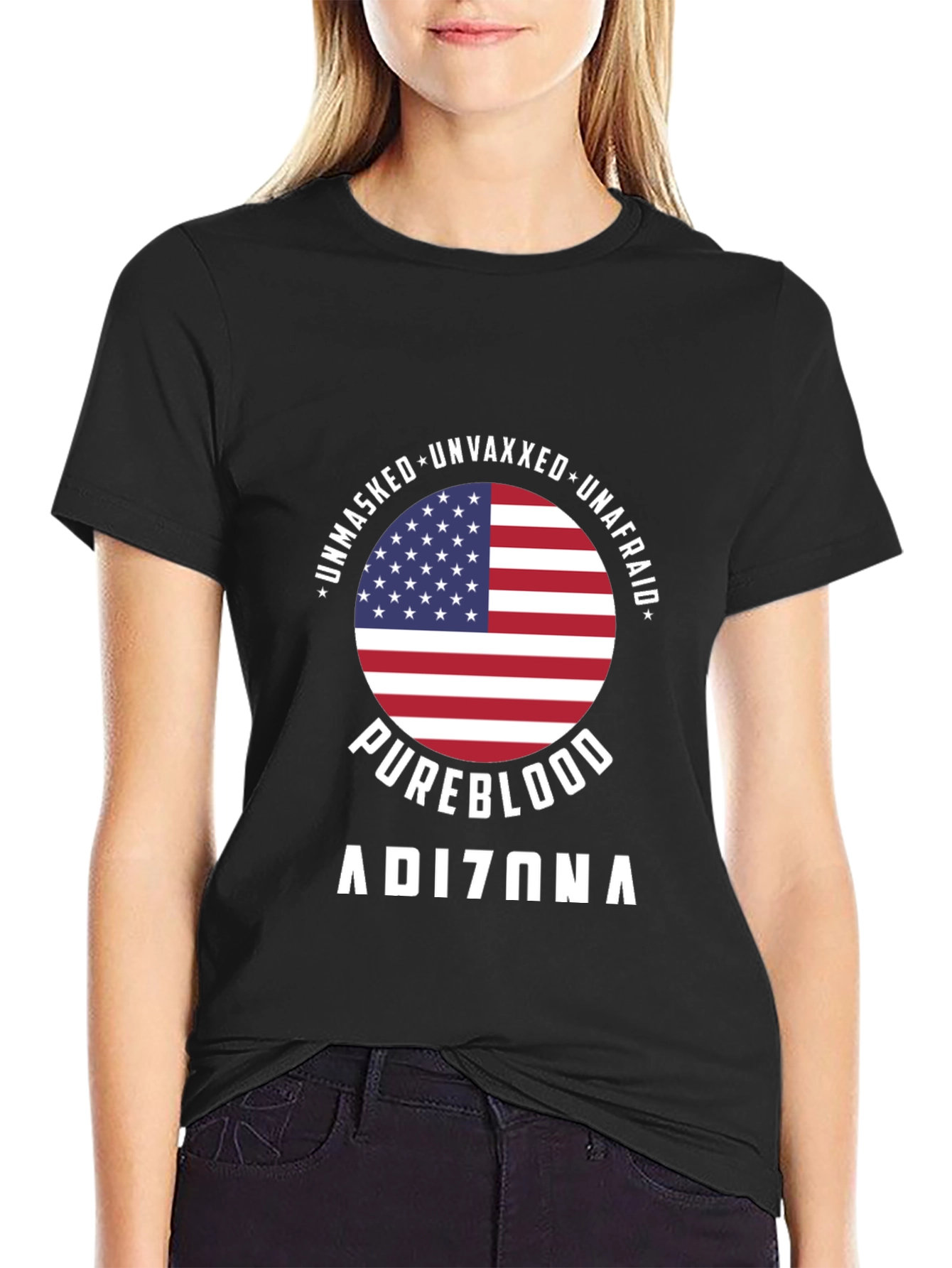 Unmasked Unvaxxed Pureblood Graphic Tee