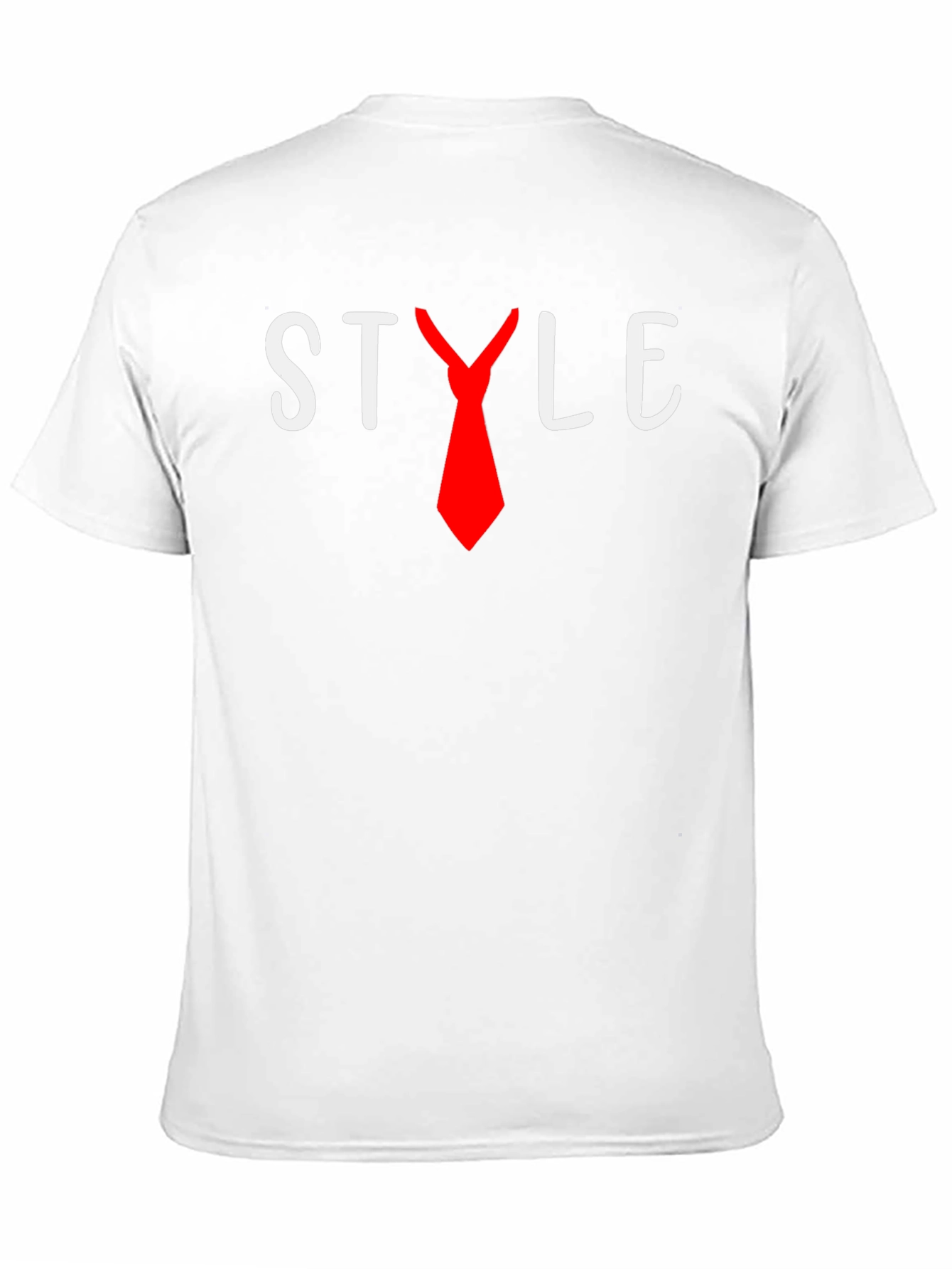 Style T-Shirt with Red Tie Graphic
