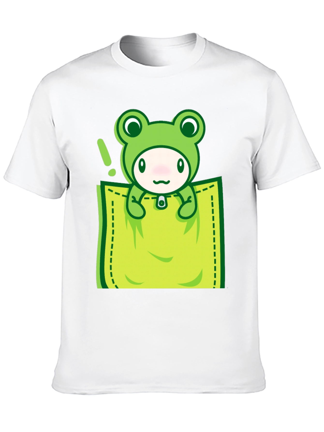 Cute Frog Pocket T-Shirt - Fun Graphic Tee