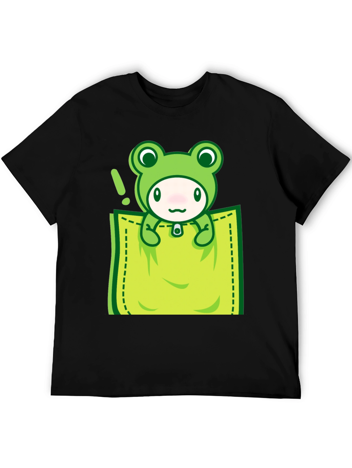 Cute Frog Pocket T-Shirt - Fun Graphic Tee