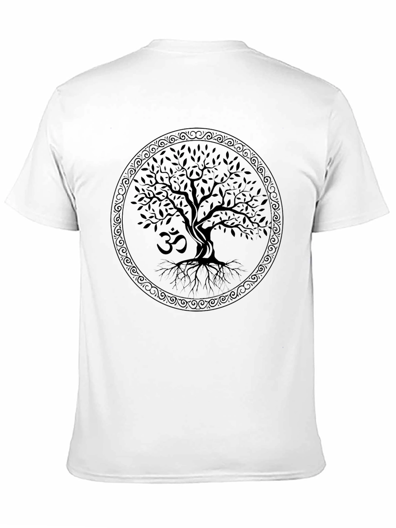 Tree of Life OM Yoga Graphic T-Shirt - Black