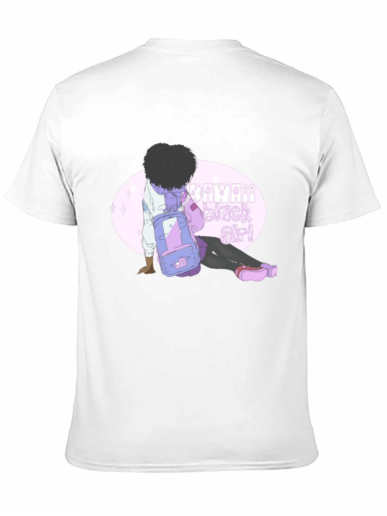 Kawaii Black Girl Graphic Tee - Unisex