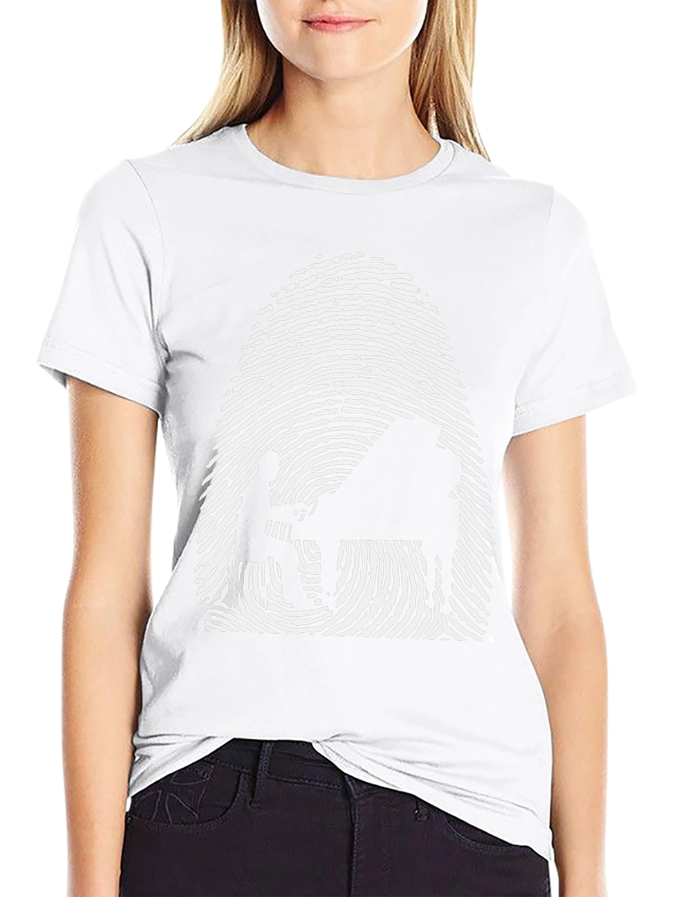 Piano Fingerprint T-Shirt - Unique Music Lover Tee