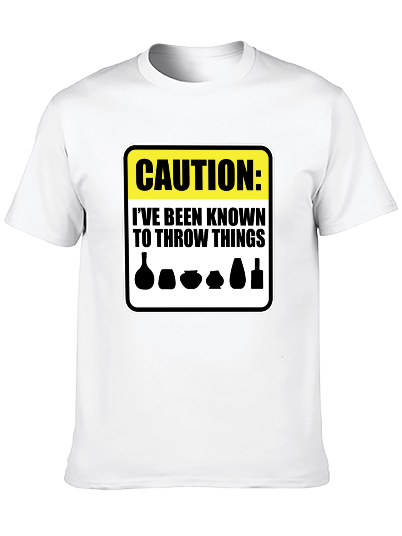 Caution Throw Things T-Shirt - Funny Pottery Gift