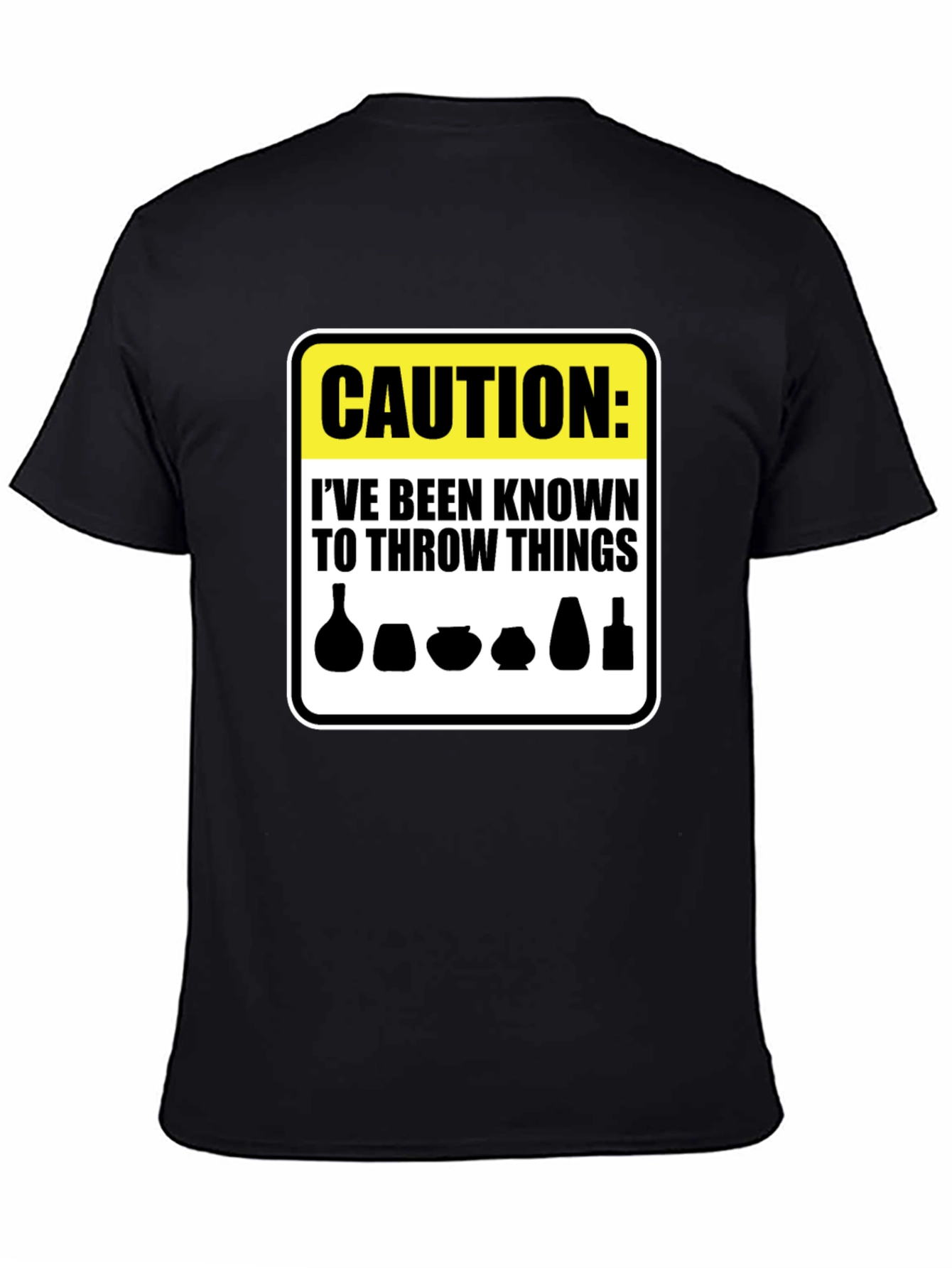Caution Throw Things T-Shirt - Funny Pottery Gift